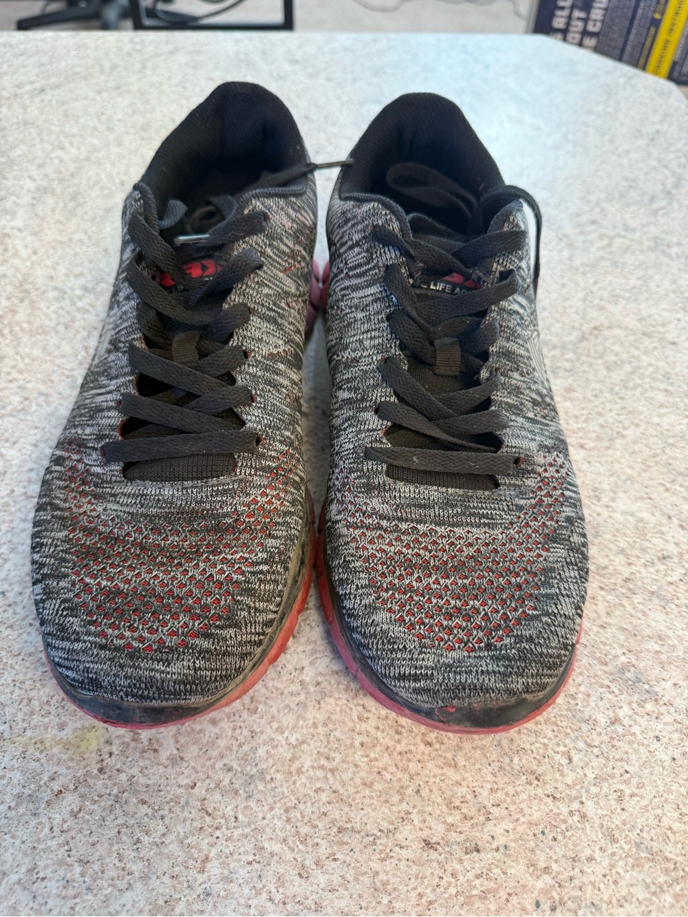 RBX Men's Gray and Red Athletic Shoes